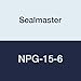 Sealmaster NPG-15-6 Protected Screw Take-Up Unit, Style "G", Set Screw Locking Collar, Felt Seals, 15/16" Bore , 6" Travel, 18" x 2-1/2" Bolt Hole Spacing