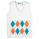 Tehama Ladies Argyle V-Neck Sweater Vest Closeout
