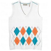 Tehama Ladies Argyle V-Neck Sweater Vest Closeout