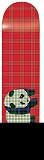 Enjoi Plaid Panda (Red) Skateboard Deck - 8 Inch