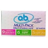  : o.b. Tampons Multi-Pack Variety 20-Count Boxes