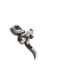 C.Z & Black Snake Pin