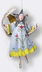 Department 56 Silent Night Angel Star Head Christmas Ornament #38681