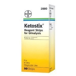 Ketostix Reagent Strips for Urinalysis, Ketone Test - 50 ea