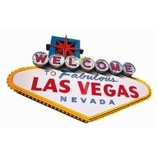 Welcome to Las Vegas Sign Die-Cut Photographic Magnet