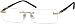 Zenni Optical Eyeglasses 393014 Rimless Metal Alloy Frame with Designer Acetate Temples