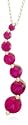 10k Yellow Gold, July Birthstone, Lab-Created Ruby Journey Pendant, 18"