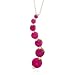 10k Yellow Gold July Birthstone Created Ruby Journey Pendant, 18"