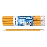 Paper Mate American Classic Pencil, Woodcase, # 2.5, Yellow Brl, BK Lead, 12-Pk - Same Day Shipping (orders by 3 pm), Next Day Delivery (in most cases)