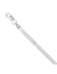 MMA Silver - 20 inch 040 Superflex Herringbone Necklace