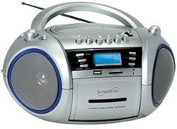 Supersonic SC-183UM PORTABLE MP3/CD/WMA PLAYER, CASSETTE RECORDER, AM/FM RADIO & USB/SD/MMC INPUTS