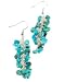 Turquoise Cluster Dangle Earrings