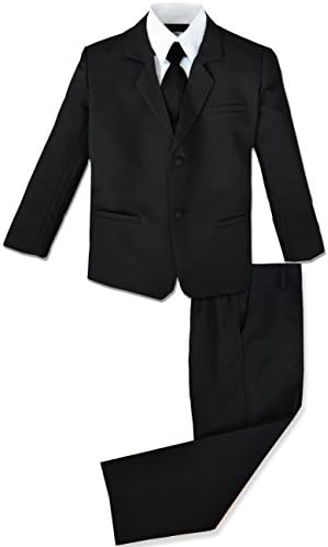 Black Suit with Tie for Big Boys Set