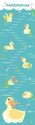Personalized Canvas Growth Chart Duck Image