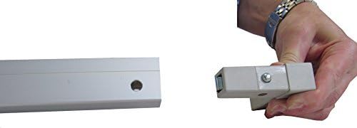 EZTUBE 2-Way Aluminum Extrusion Push pin Assembly Connector. Plastic Gray Composite Coupler connectors.