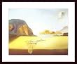 Art Poster Wood Framed Print - Transparent Silmulacrum of the Feigned Image - Artist: Salvador Dali- Poster Size: 22 X 28