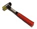 Two way hammer with fibre glass stock and rubber grip.