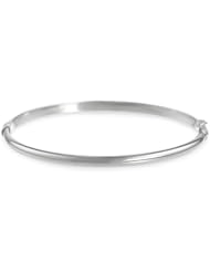 14k Gold 4mm Polished Dome Bangle Bracelet, 2 1/2"