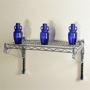 1 Shelf Chrome Wire Wall Mounted Kit-14