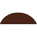 Durable Coporation Thermoset Vulvcanized Rubber Wood Elements Grand-Stand Beauty Salon & Barber Anti-Fatigue Mat, Circle with Recess, for Indoors, Cherry