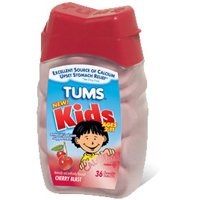Tums Kids Chewable Tablets, Cherry Blast, 36-Count Bottles Pack of 3