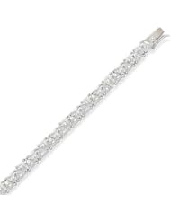 CleverSilvers 7 Inch Triangular Cz Tennis Bracelet