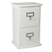 2 Drawer CD Organizer in White by Organize It All