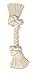 Flossy Chews 100-Percent Cotton White Rope Bone, Medium, 12-Inch