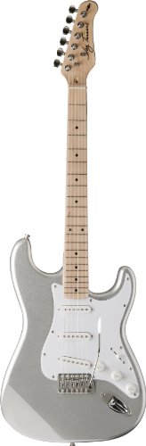 Jay Turser JT-300M-CRS Solid-Body Electric Guitars, Chrome Silver On Sale