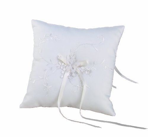 Jamie Lynn Wedding Tessa Collection Ring Pillow, Ivory