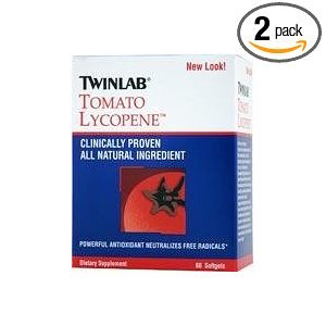 Twinlab Tomato Lycopene, 60 Softgels (Pack of 2)