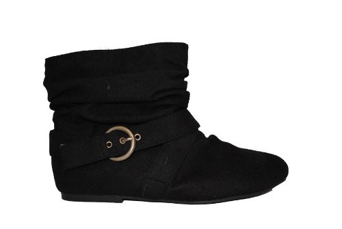 Enly-Pebbles Flat Buckle Strap Bootie (Tinker-19N)