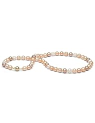 AAA Quality, 8.0-9.0 mm Multicolor Freshwater Pearl Necklace