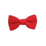 Boy's Solid Crimson Red Bowtie