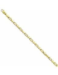 Genuine 14K Yellow Gold 5Mm Polished Fancy Link Bracelet 8.75 Inches 100% Satisfaction Guaranteed.