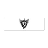 21 x 7 Wall Vinyl Sticker POWMIA Angel Winged Shield with Chains