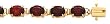 14k Gold & Garnet Oval Stone Bracelet- 7" or 8"