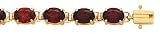 14k Gold & Garnet Oval Stone Bracelet- 7 or 8