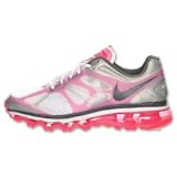 Best Price New Women's Air Max 2012 487679 160 White Dark Grey Pink Flash Metallic silver Running Sneaker