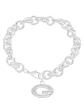 GUESS Crystal 'G' Charm Link Bracelet