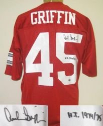 Archie Griffin Signed Ohio State Buckeyes Jersey w/74/75 HT