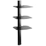 OmniMount Tria 3 Shelf Wall System, Black
