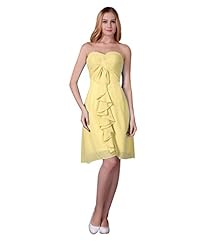 Short Sweetheart Chiffon Ruched Pleated Evening Dress/Bridesmaid Dress 