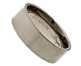 Titanium Ring Shiny polish and Comfort fit. Width:8 mm