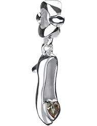 Authentic Chamilia Disney Charm "Hanging Cinderella Slipper" DIS-502