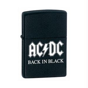 Zippo AC/DC Back in Black Black Matte Pocket Lighter