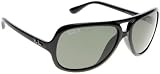(レイバン) Ray Ban ブラックサングラス 偏光レンズ 0RB-4162-601-58 ［並行輸入品］ αレンズ