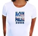 McCain Palin 2008 Adult Cap T-Shirt