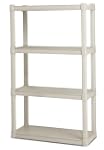 Sterilite 4-Shelf Shelving Unit, Plat...