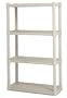 Sterilite 4-Shelf Shelving Unit, Platinum